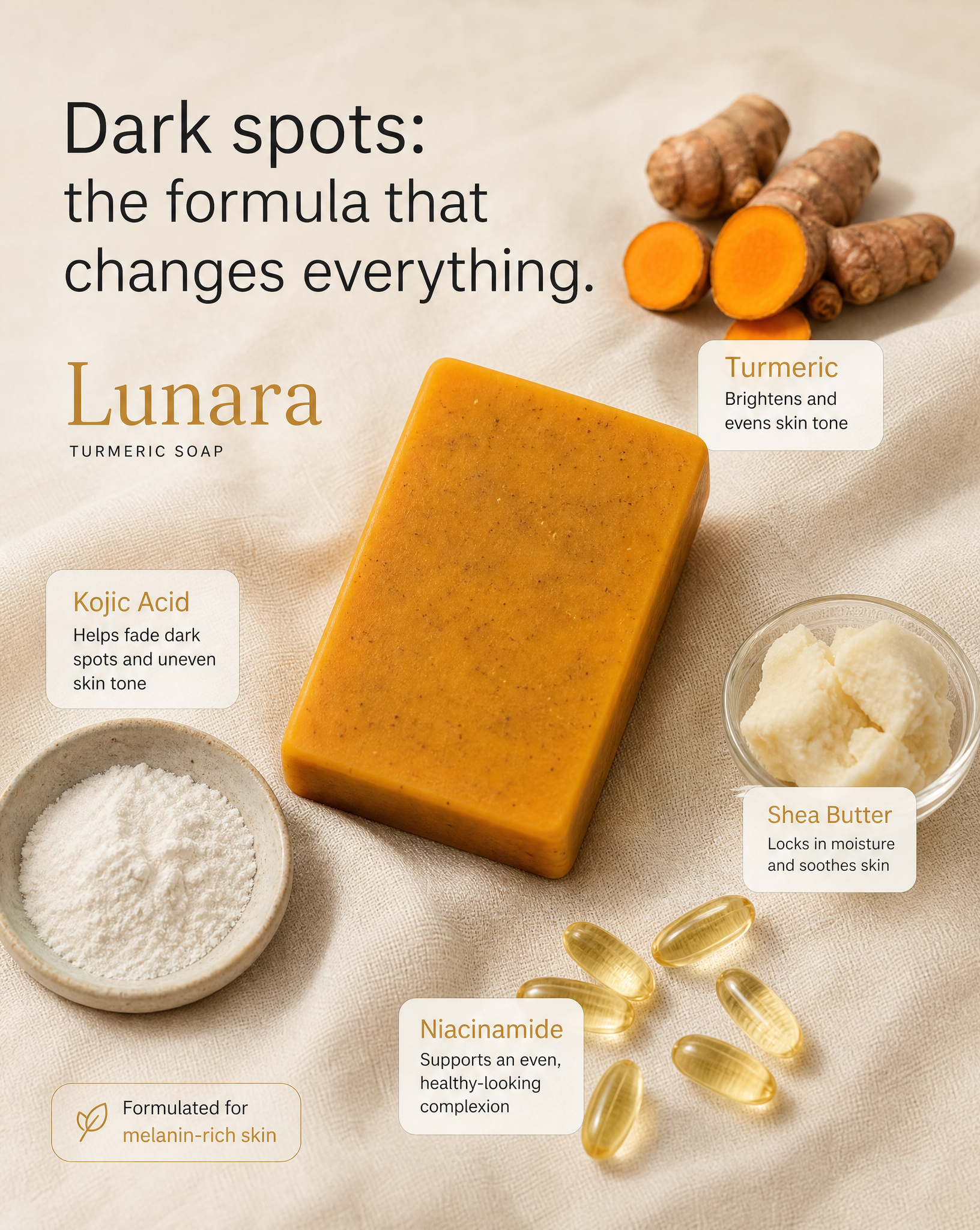 Turmeric soap